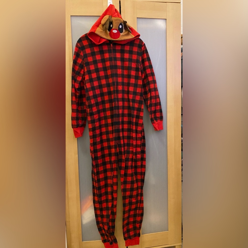 Pj’s & Presents reindeer jumpsuit Size Medium